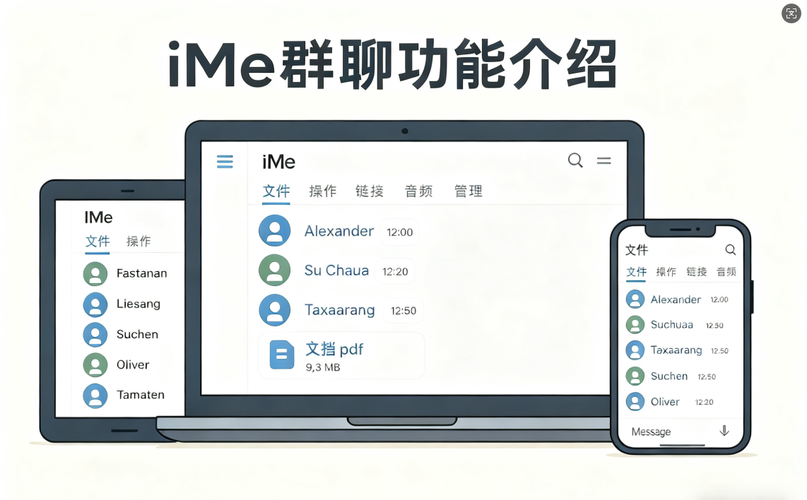 iMe群聊功能一覽,你會用了嗎?